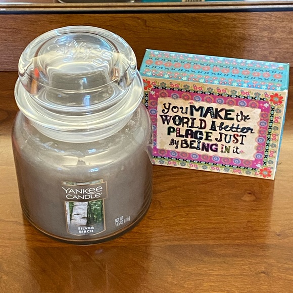 NEW 14.5 oz. “Silver Birch” YANKEE CANDLE